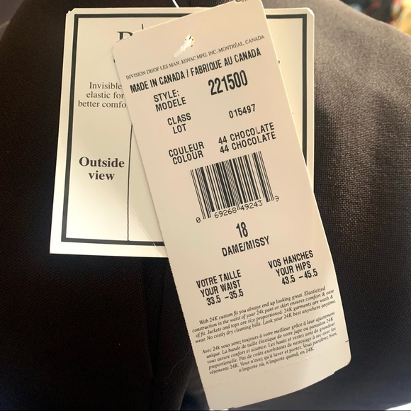 Vintage Straight Leg Brown Trousers (Made in Canada) - Picture 3 of 5